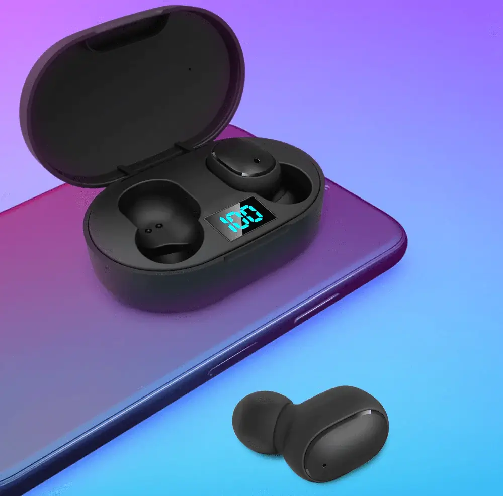 HAPPYAUDIO Fones de ouvido Bluetooth 5.0 TWS Fone de ouvido sem fio  esportivo com ganchos de ouvido Controle de volume Com microfone IPX7 à  prova d'água 35 horas de reprodução para fitness