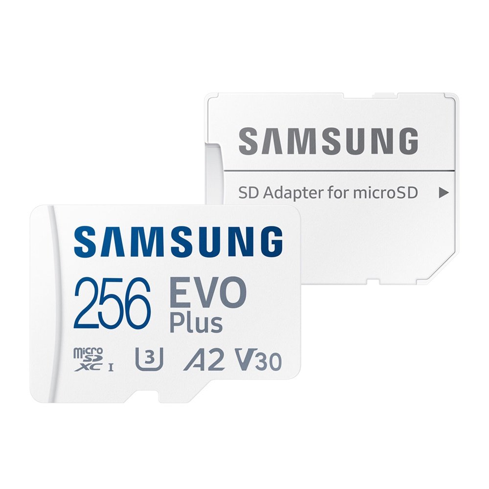 Cartão Memória Samsung 256gb MicroSd Evo Plus 130MBs e Adapt