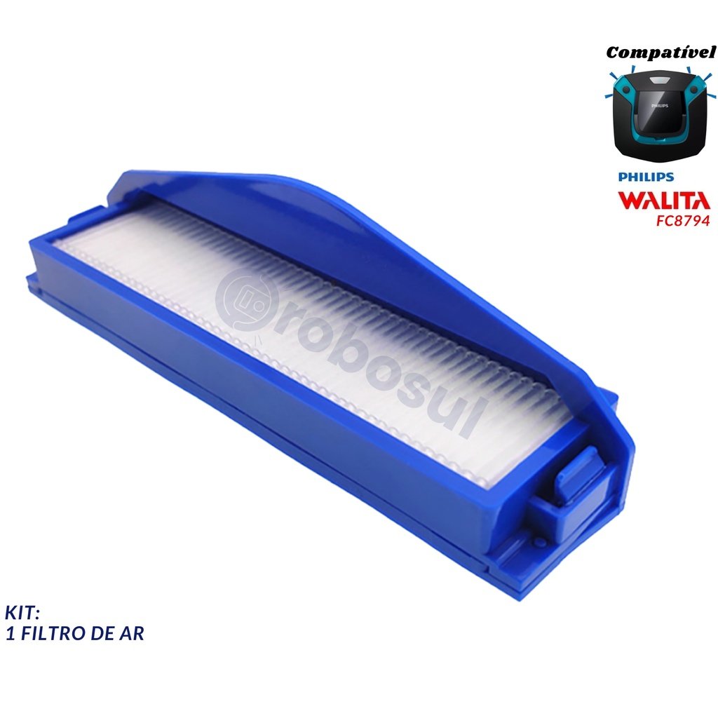 Filtro Para Robô aspirador Smart Pro Easy Philips Walita FC8794 - Polishop