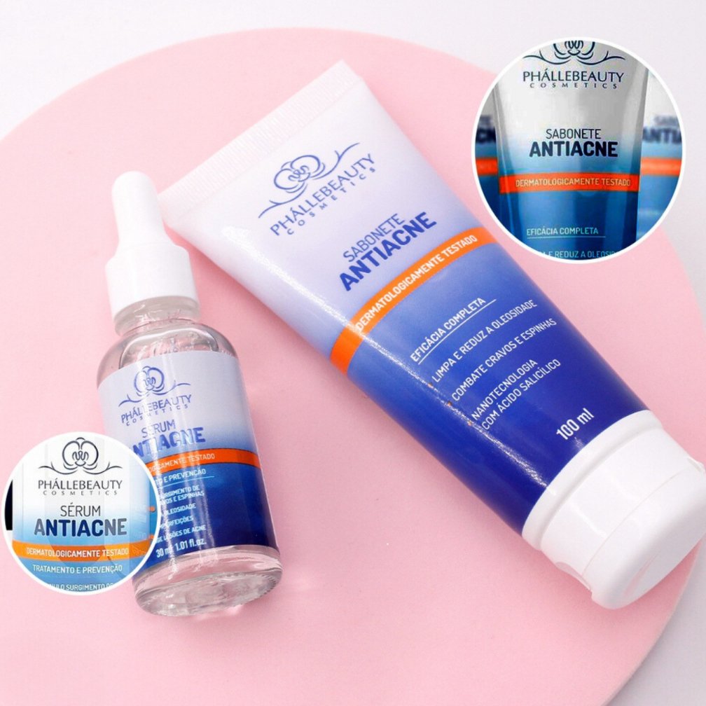 Kit Antiacne Sérum e Sabonete PhalleBeauty