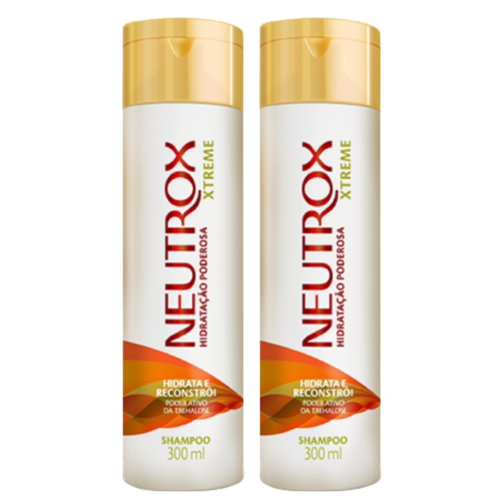 Kit com 2 Shampoo Neutrox Xtreme 300ml