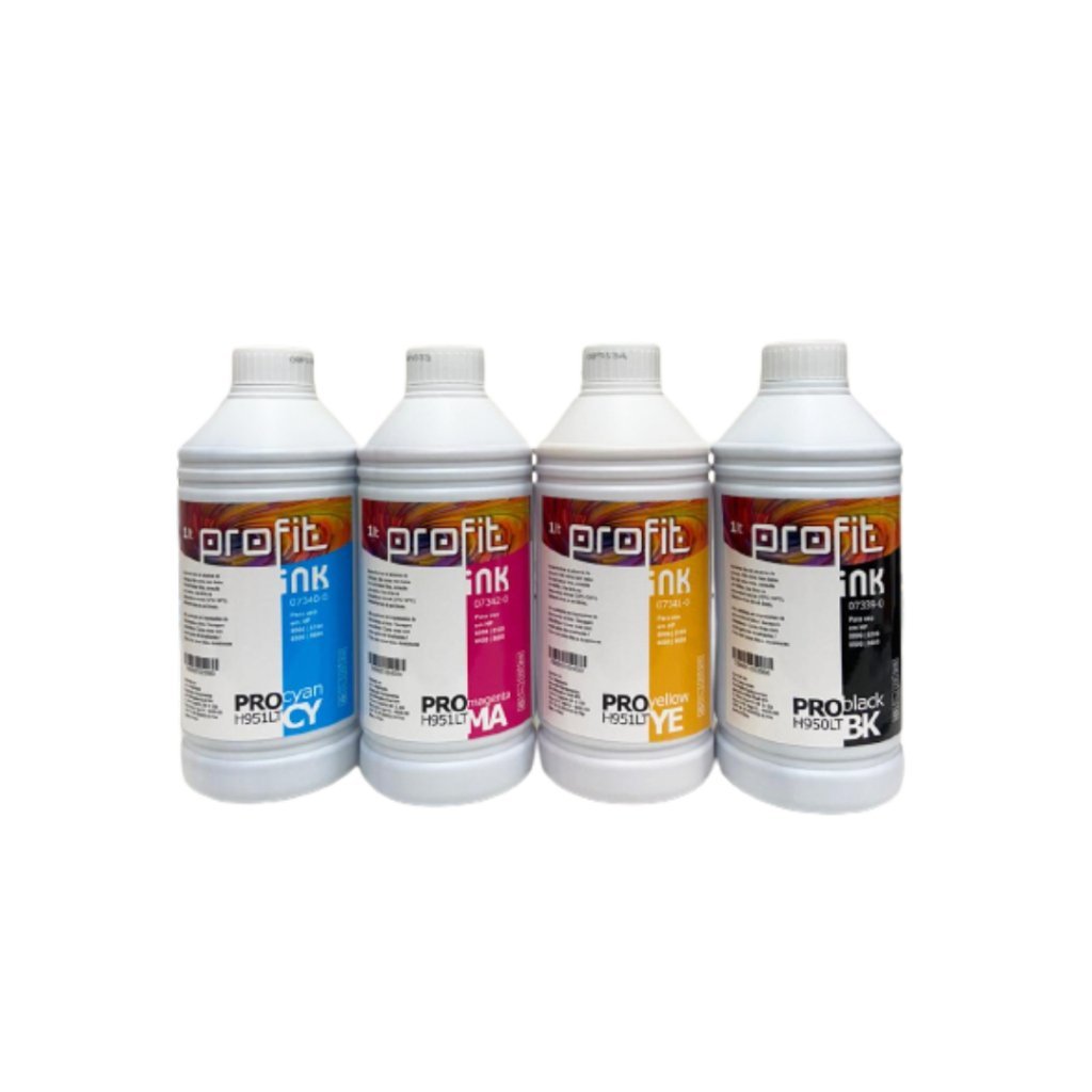 Kit Tinta Corante Para HP Pro 8000 E 8500 1Litro Específica 940