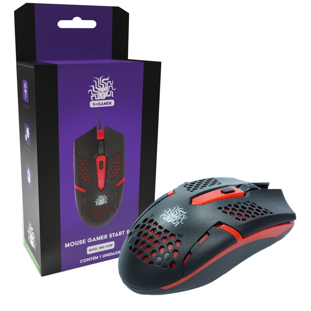 Mouse para Jogo Gamer Alta Qualidade Original 5+ *Promoção*