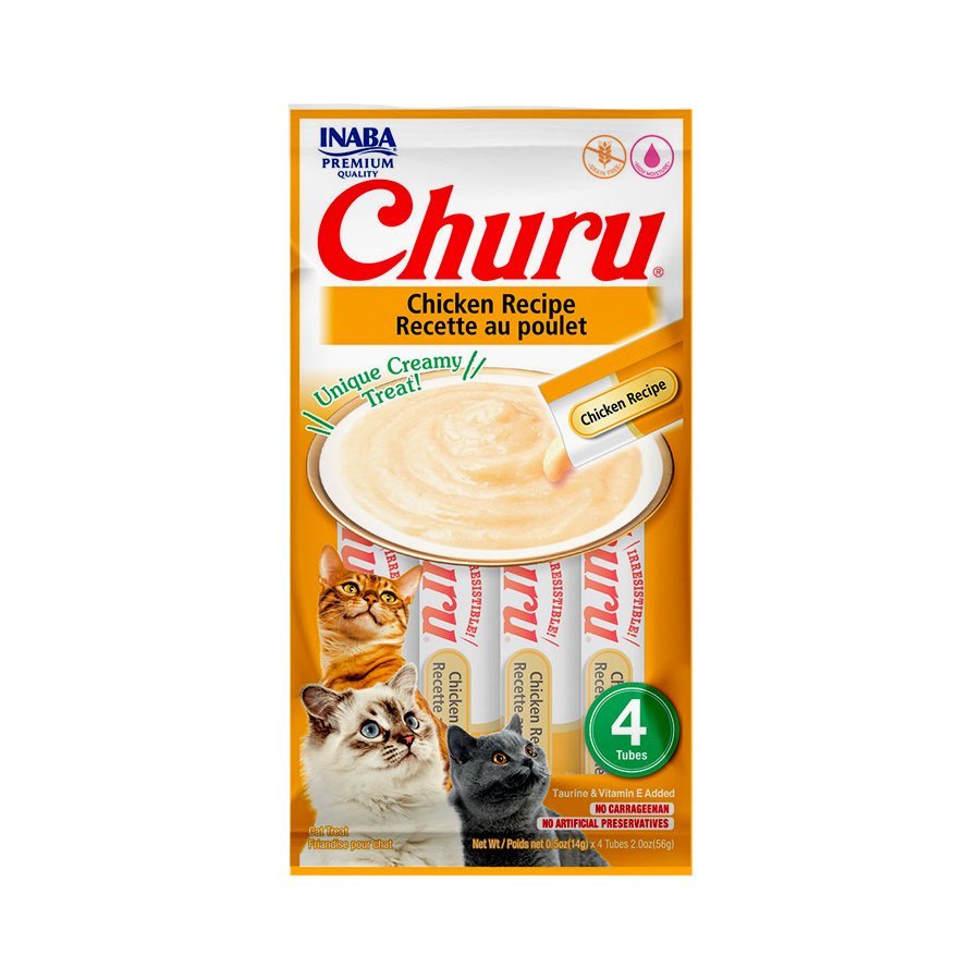 Petisco Churu Para Gatos Adultos Sabor Galinha 56g