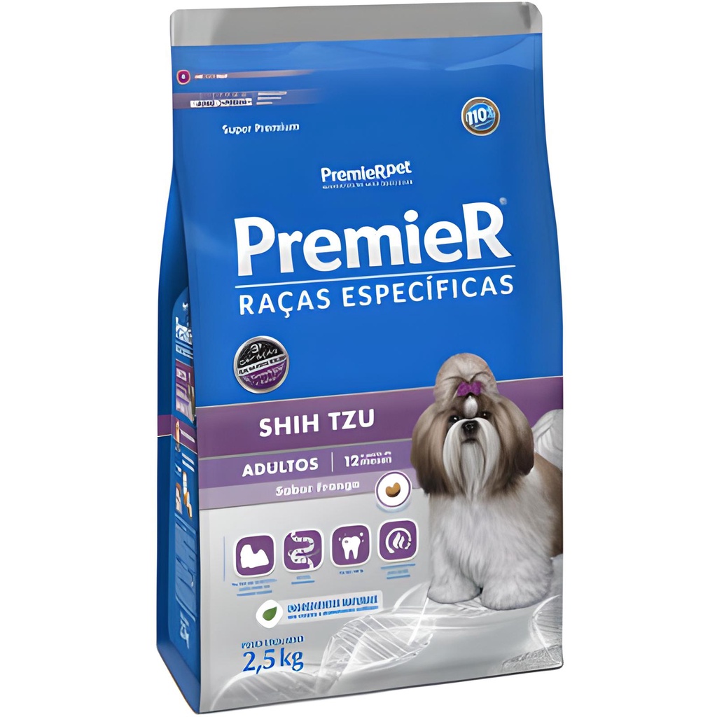 Ração Premier Raças Especificas Shih tzu Adultos 2,5 kg