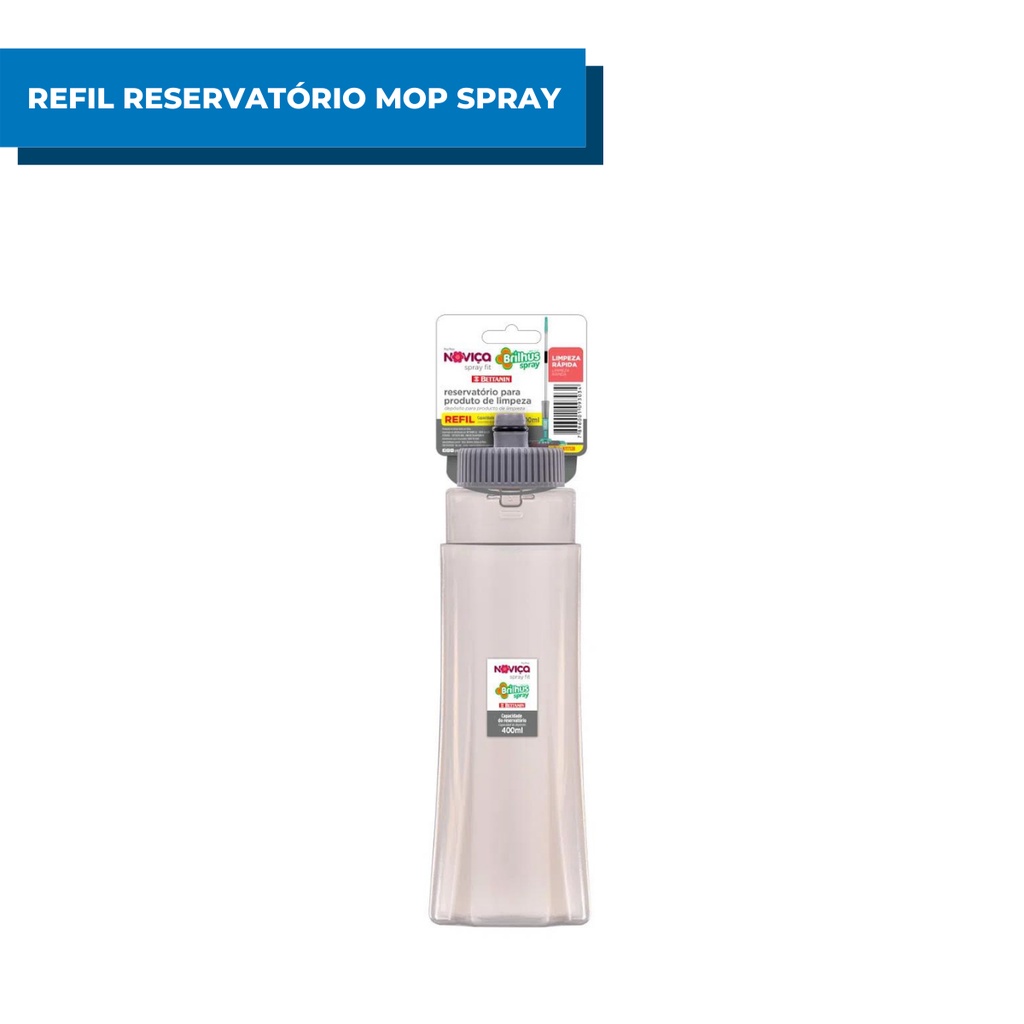 Reservatório Mop Spray Fit Noviça Bettanin Recipiente Vassoura Inteligente Limpeza Da Casa Piso