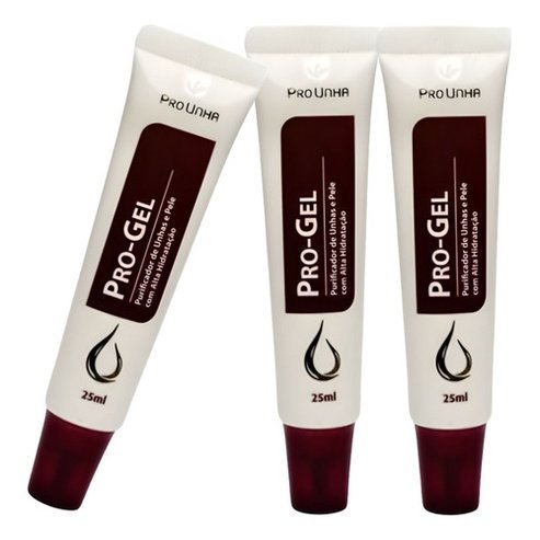 3 Antimicótico Fortalecedor Unhas Pele Pro Gel 25ml Pro Unha