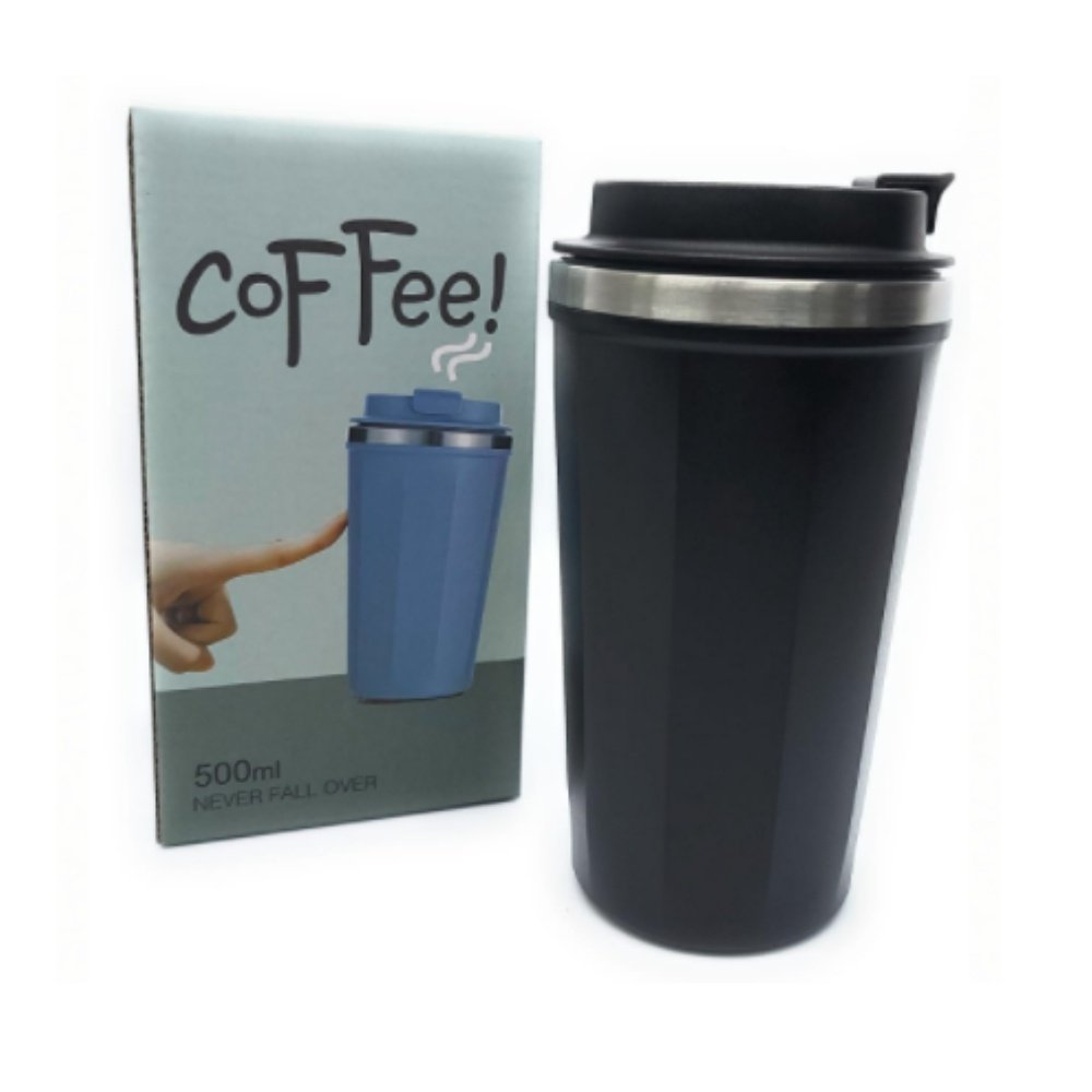 Copo Térmico Para Café, Cerveja, Sucos e Refrigerantes com Tampa e Ventosa 500ml