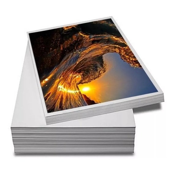 Papel Fotográfico Glossy Adesivo 10 folhas A4 Resistente a água Impressora Tanque de Tinta 135g