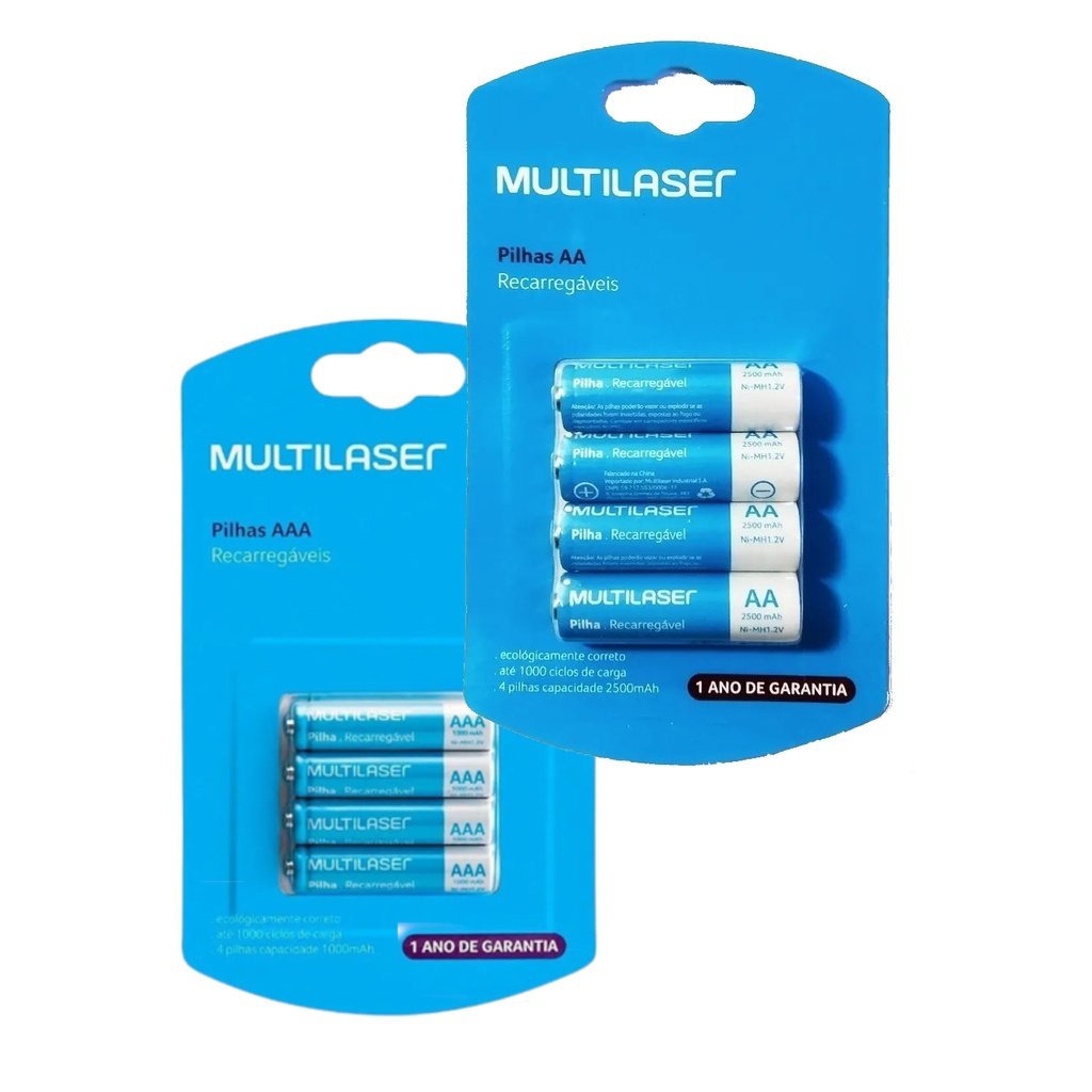 10 melhores pilhas recarregáveis