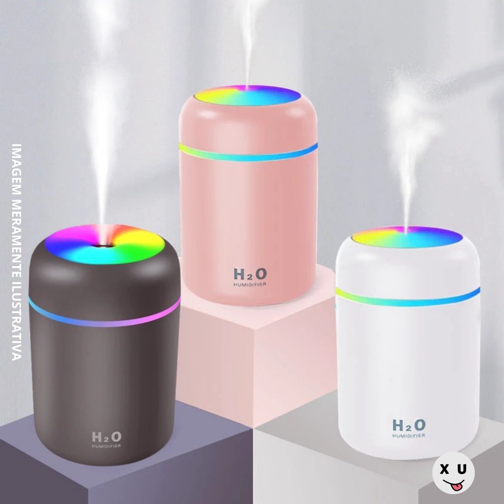 Umidificador portátil 300ml umidificador de ar elétrico aroma difusor usb névoa fria pulverizador com luz colorida da noite para xiaomi