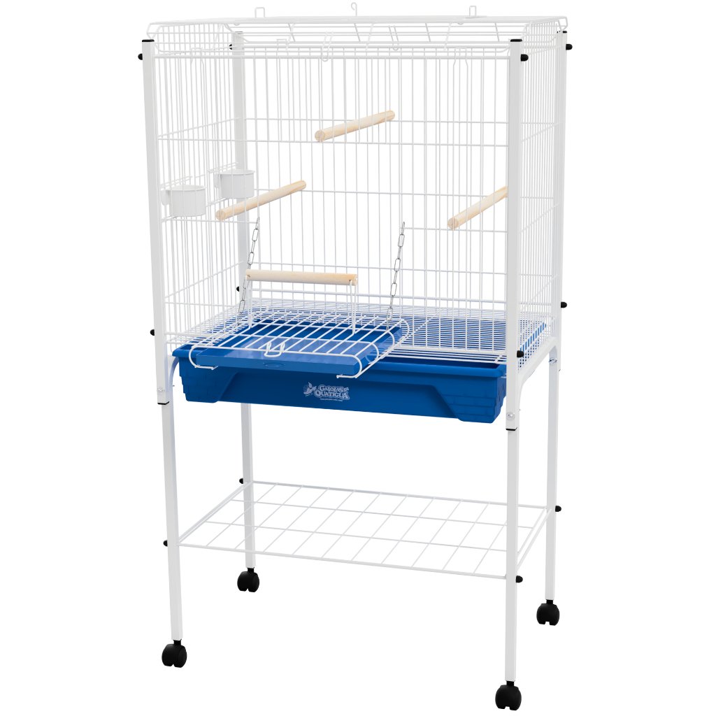 Gaiola Viveiro Para Calopsita Papagaio Periquito Agapornis Cor:Amarelo (Azul)