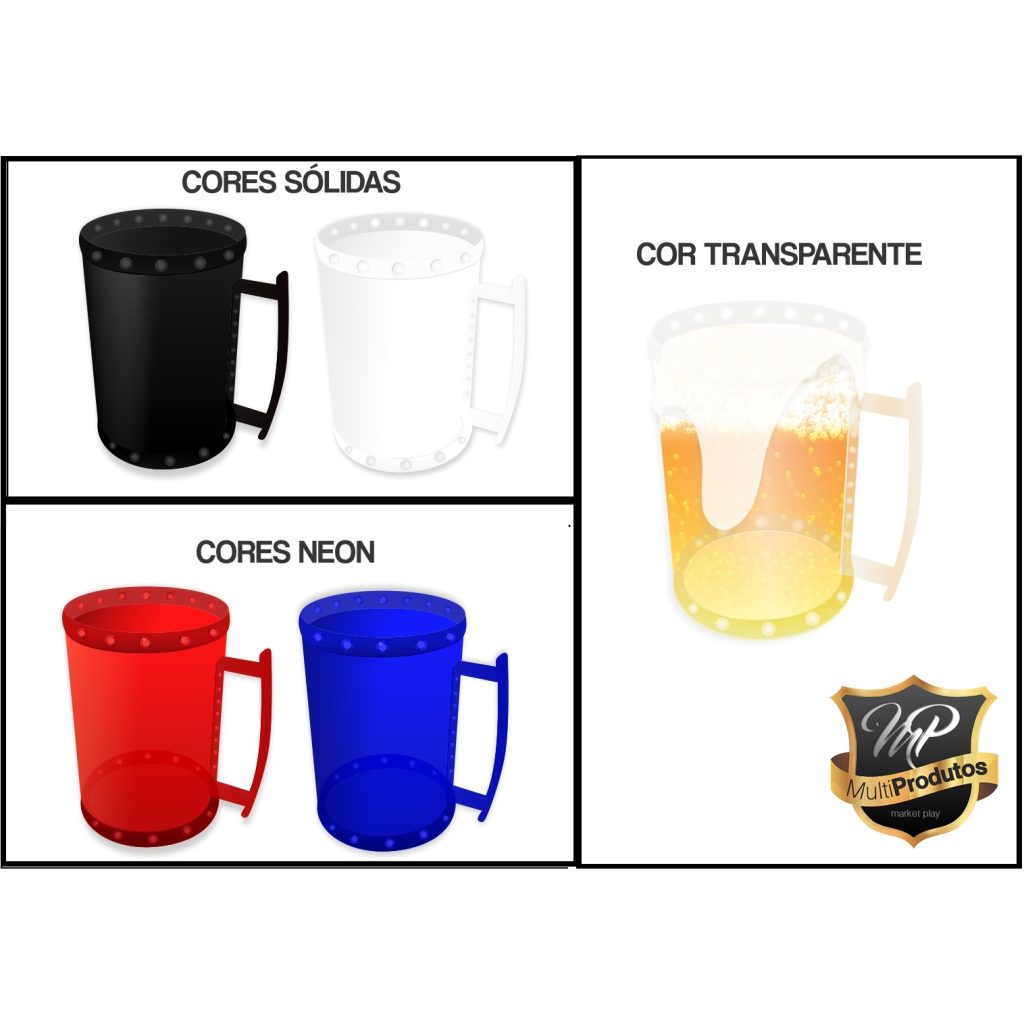 01 Caneca 350ml Chopp/Cerveja Acrilica - A Melhor do Brasil