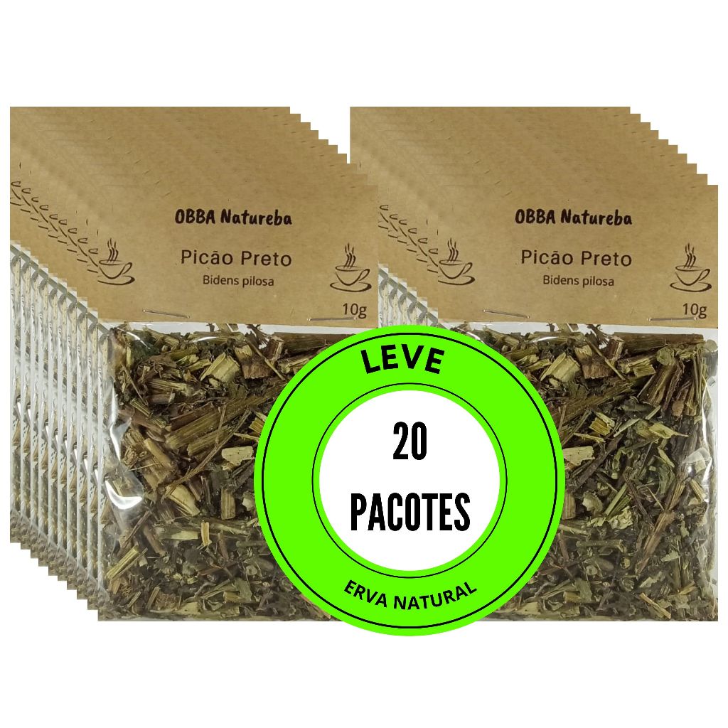 20 Pacotes Chá de Picão Preto | Alta Qualidade | 100% Natural para Cha Envio Imediato