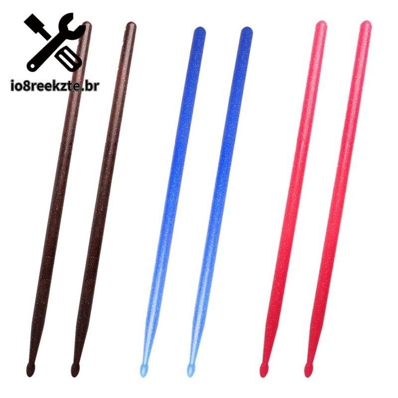 3 Pares De Baquetas De Nylon 5A , Tambor Jazz Exercise Drumsticks for Kids Adults Acessórios De Percussão