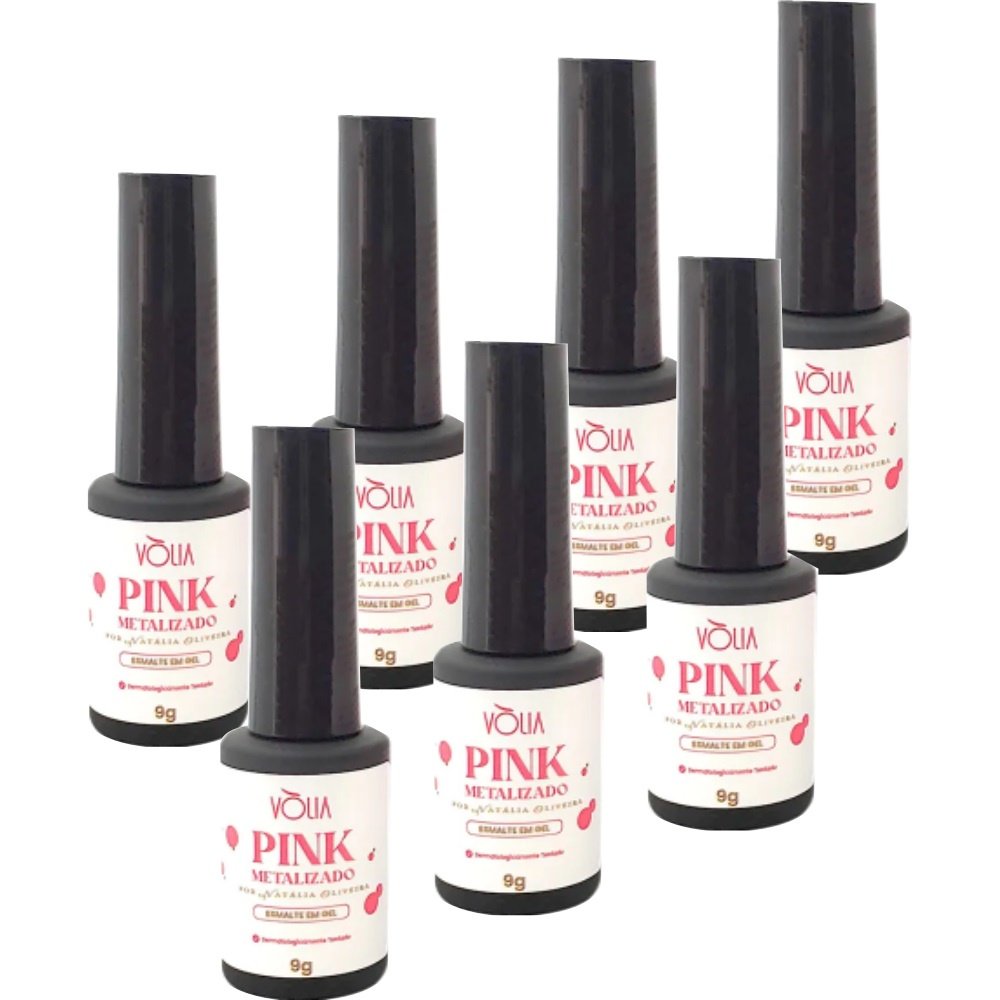 7UN Esmalte em Gel Pink Metalizado 9g Volia