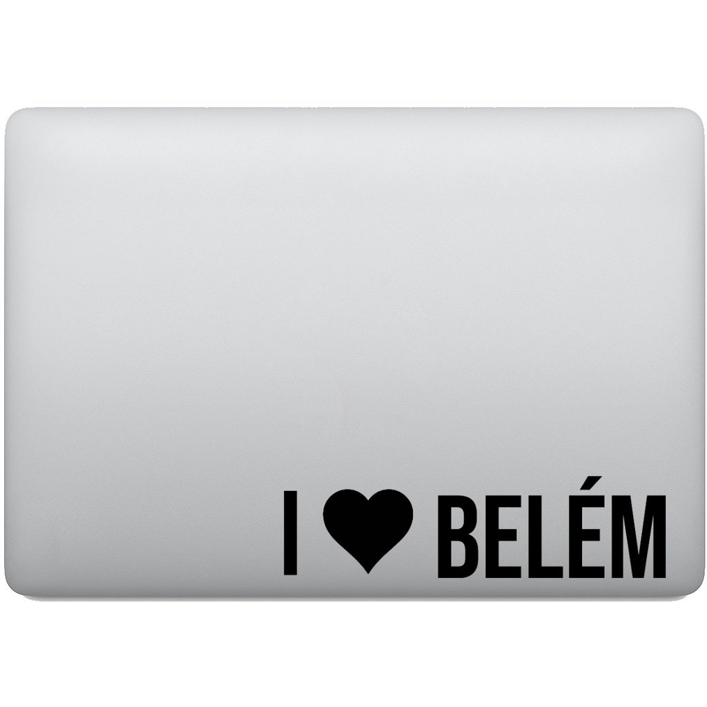 Adesivo de Notebook Eu Amo Belém - I Love Belém