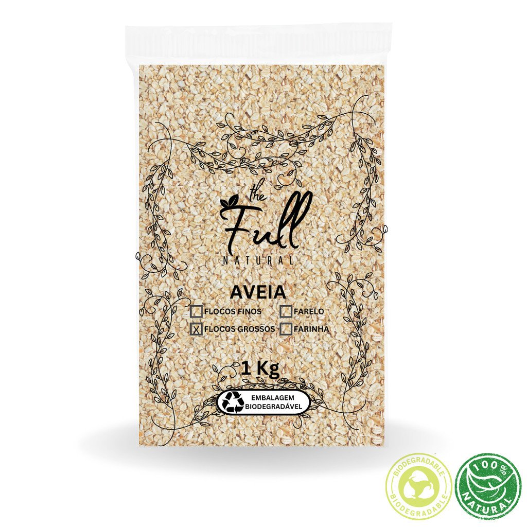 Aveia Flocos Grossos 1 Kg - The Full Natural