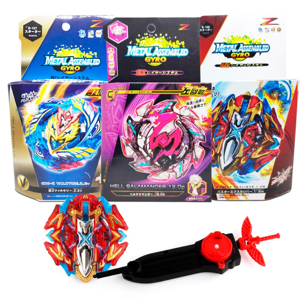 Beyblade Buster Metal Ultimate Super Rotação Com Lançador Espada Super Lançamento Beyblade Pião Brinquedo Divertido e Barato