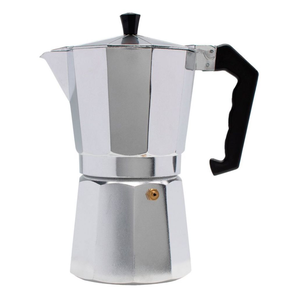 Cafeteira Italiana de Inox Serve até 6 Xícaras de Cafezinhos Com Alça 300ml Expresso Café Cozinha