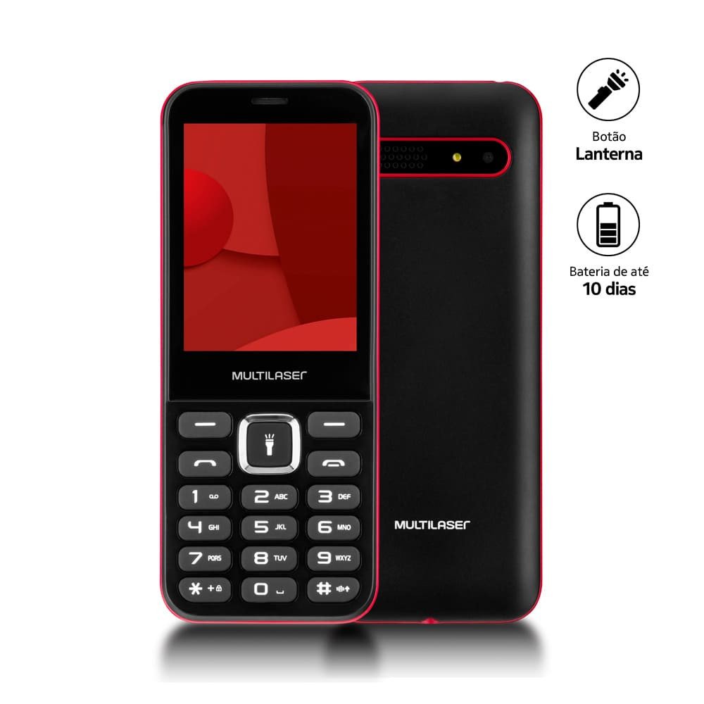 Celular UP Max Multilaser 2G Dual Chip Bluetooth, Radio FM - P9135