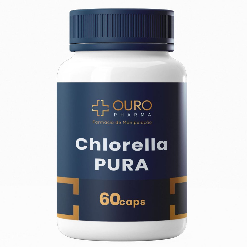 Chlorella Pura 500mg 60 ou 120 cápsulas Original