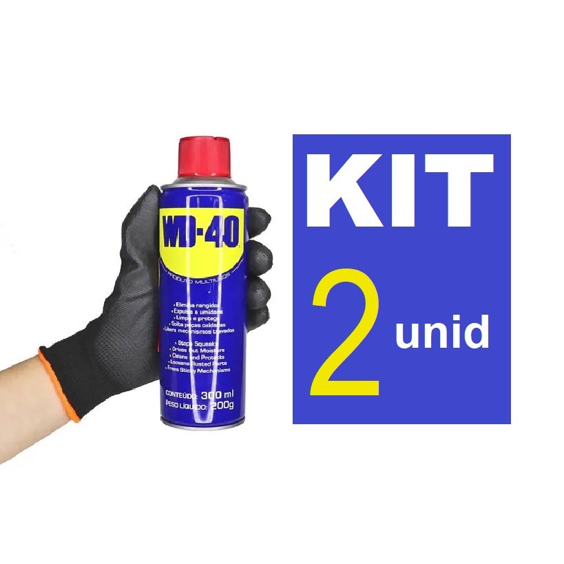 COMBO 2 WD40 ORIGINAL OFERTA Oleo Desengripante Spray WD 40 original Produto Multiusos 300ml