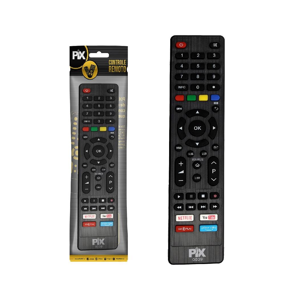 Controle Remoto Compatível Smart Tv Philco Netflix Globoplay