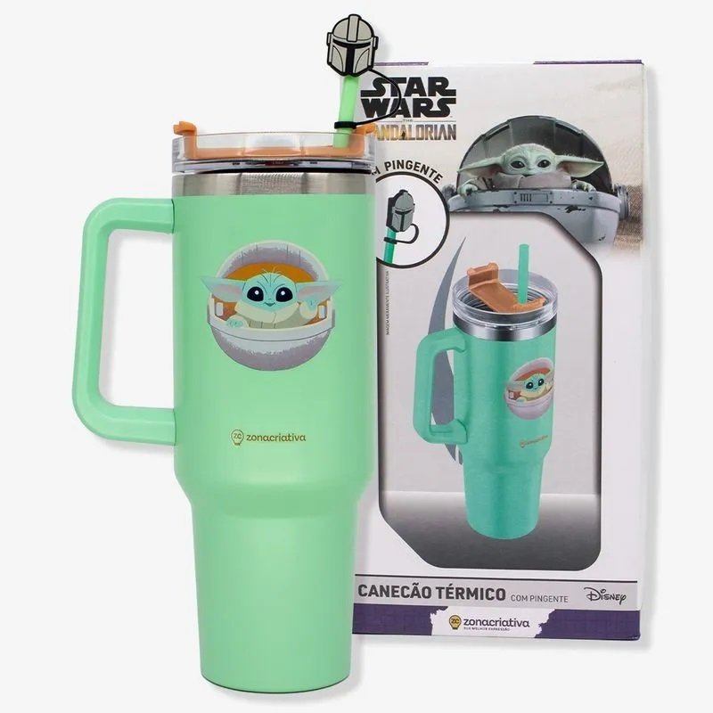 COPO TÉRMICO TUMBLER BABY YODA - STAR WARS OFICIAL