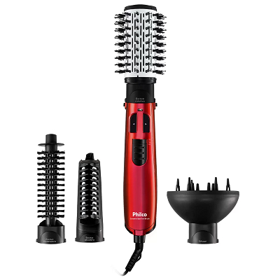 Escova Rotativa Philco - 4 em 1 Ceramic Spin Ion Brush 1100W - 127V - PEC05V