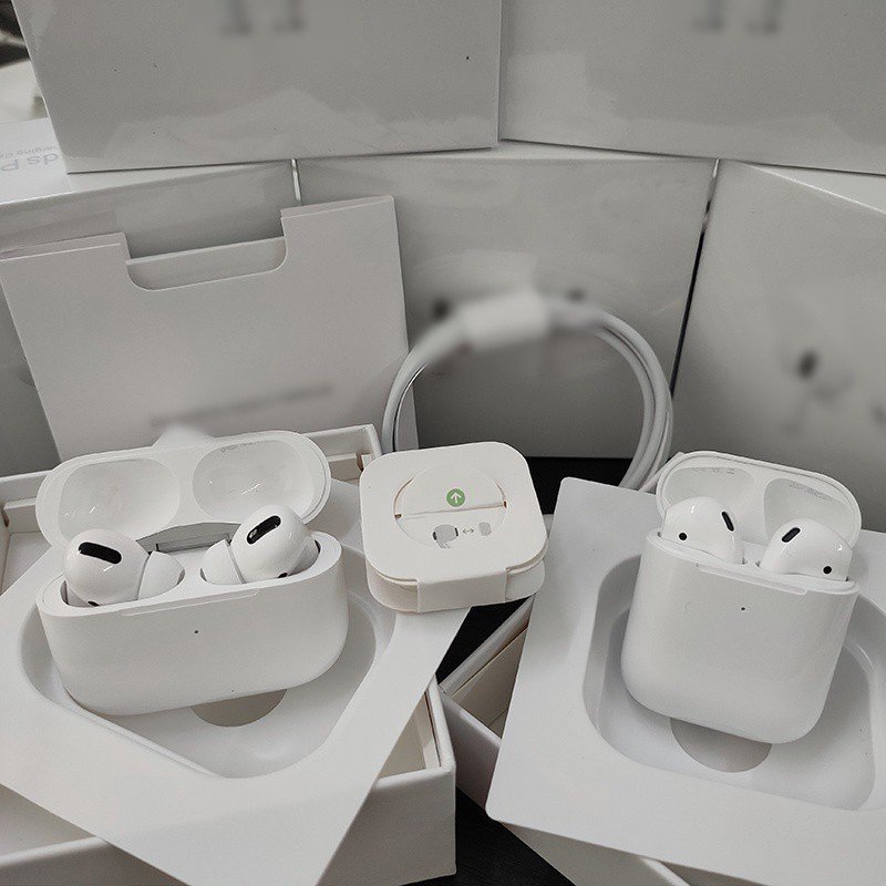 Fone de ouvido sem fio Airpods Pro/Airpods 3 bluetooth com redução de ruído GPS caixa original 1: 1