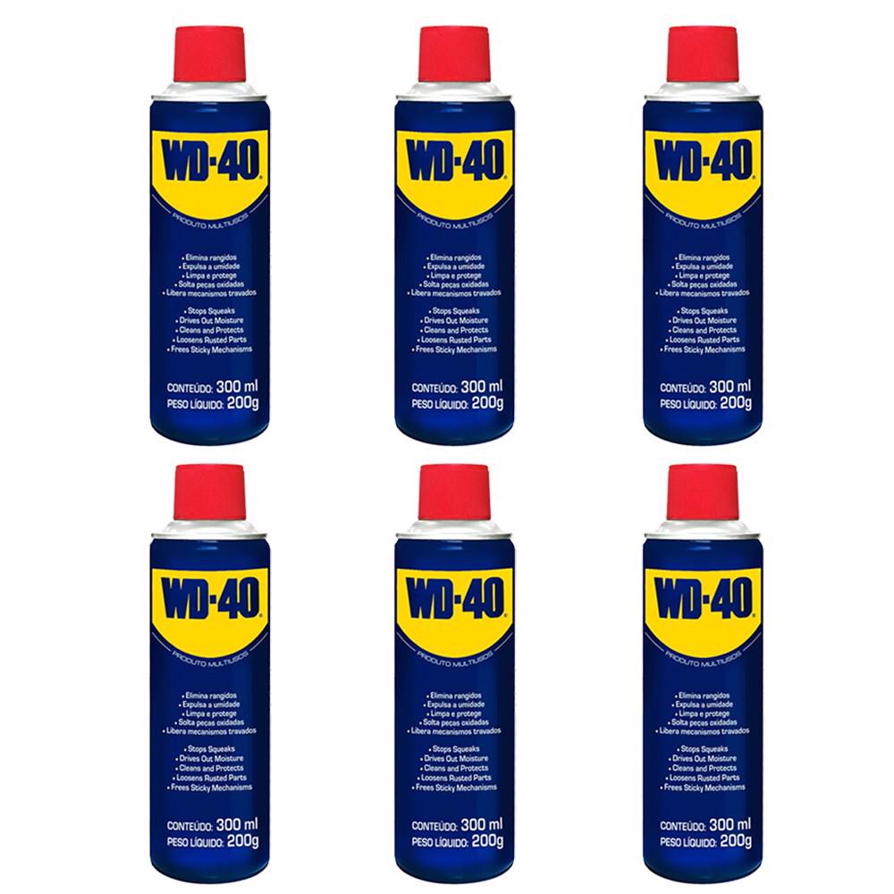 Óleo Lubrificante Desengripante Multiuso 300ml (6 unidades) - WD-40