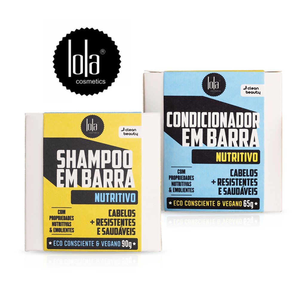 Lola Cosmetics Shampoo E Condicionador Em Barra Vegano 90g