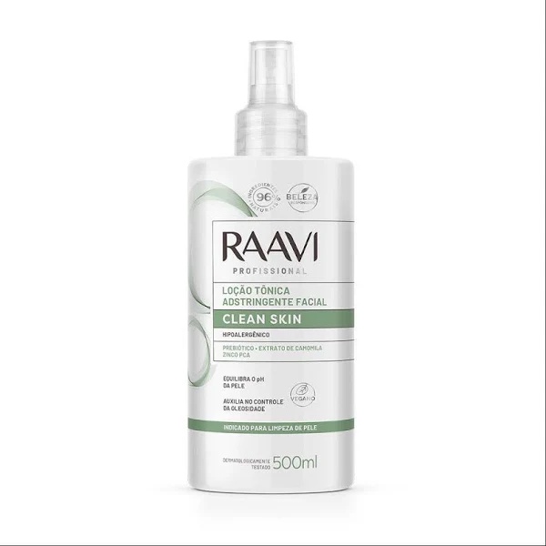 Loção Tonica Adstringente Facial 500ml Raavi