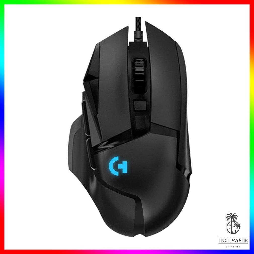 Mouse para jogos RGB USB com fio Mouse 5600 DPI Programação ajustável Mouse Gamer LED Retroiluminado Mecânico Mouse