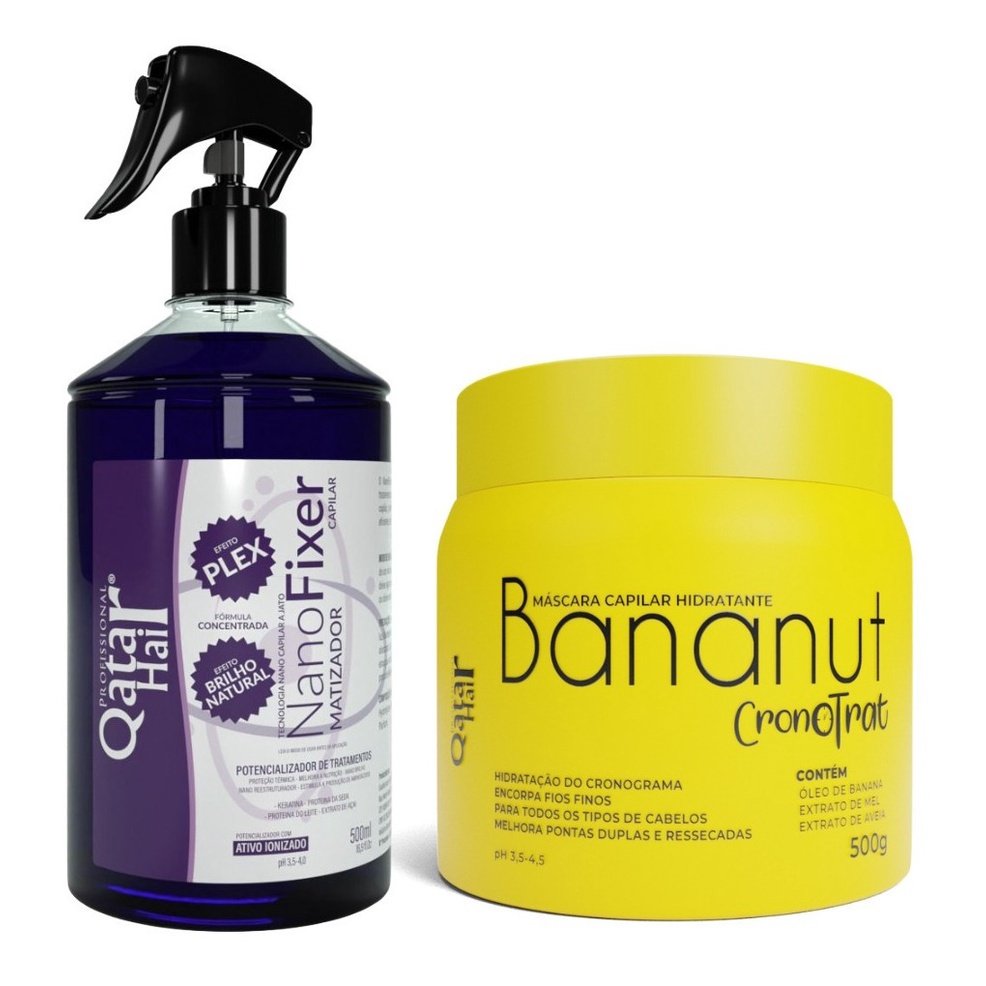 Nanofixer Ion Matizador + Mascara Bananut Qatar Hair