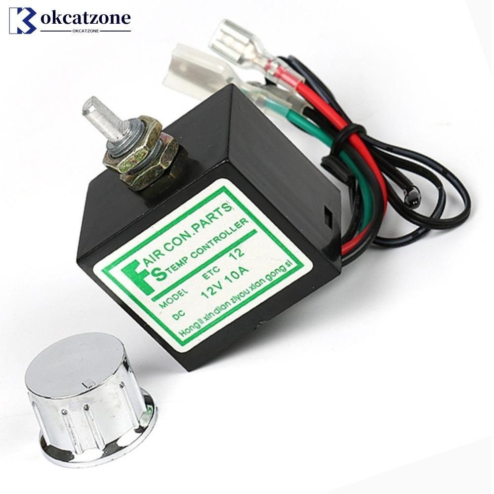 OKCATZONE 10A 12/24V Termostato Eletrônico De Ar Condicionado Para Carros Interruptor Controle De Temperatura A/C M8Q2