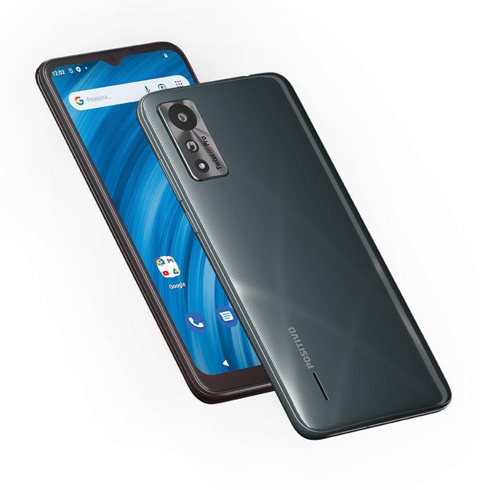 Smartphone Positivo Twist 5 Pro S640 64GB Dual Chip Tela notch 6.26” Android 12 Go – Grafite