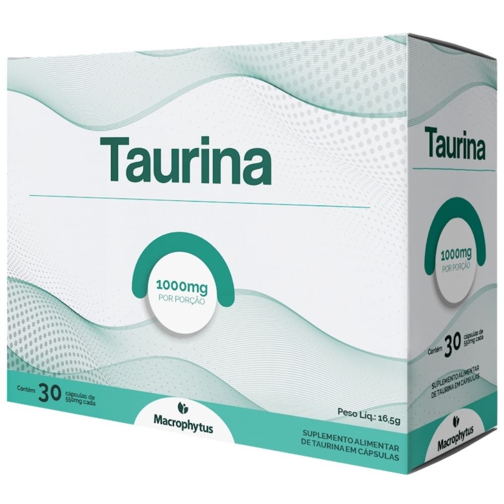 Taurina 500mg 30 Cápsulas - Macrophytus