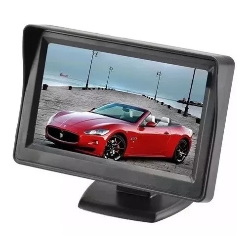 Tela Carro Monitor Veicular 4.3 Lcd Portátil Câmera De Ré