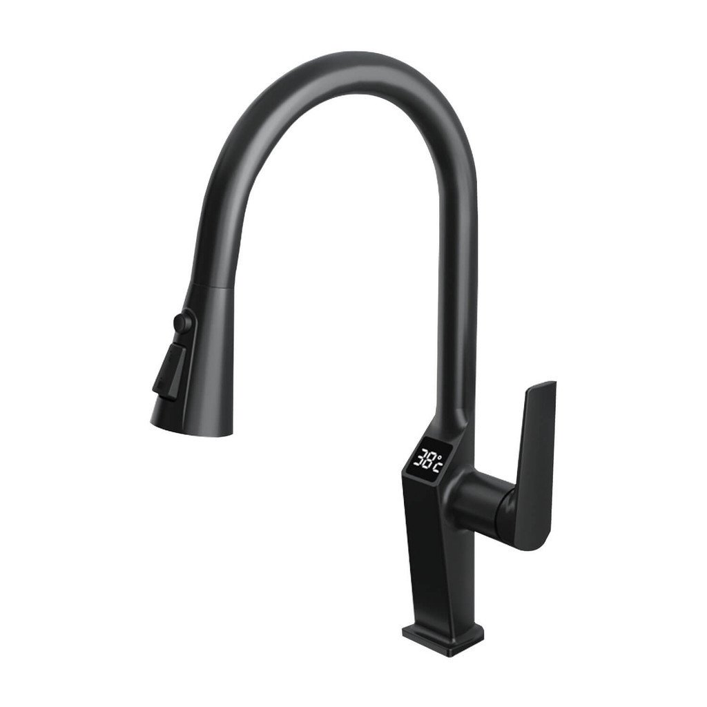 Torneira Prime Gourmet Monocomando 3 Jatos Bancada - Preto