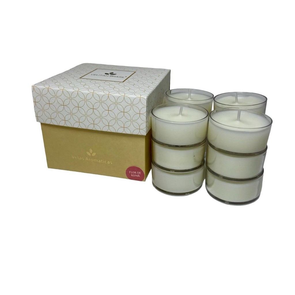 Vela Aromática Premium Flor de Romã C/12 Mini Velas Velitah Brasil