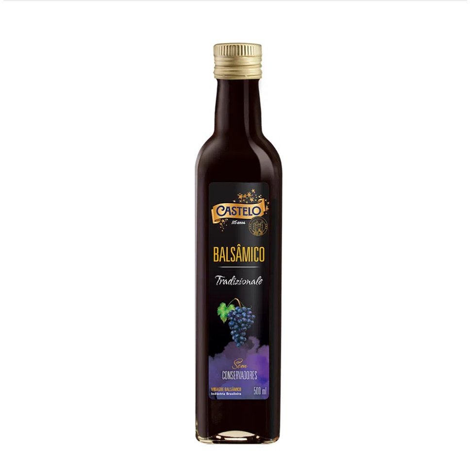 Vinagre Balsâmico Tradizionale Castelo 500ml - Three Foods Distribuidora