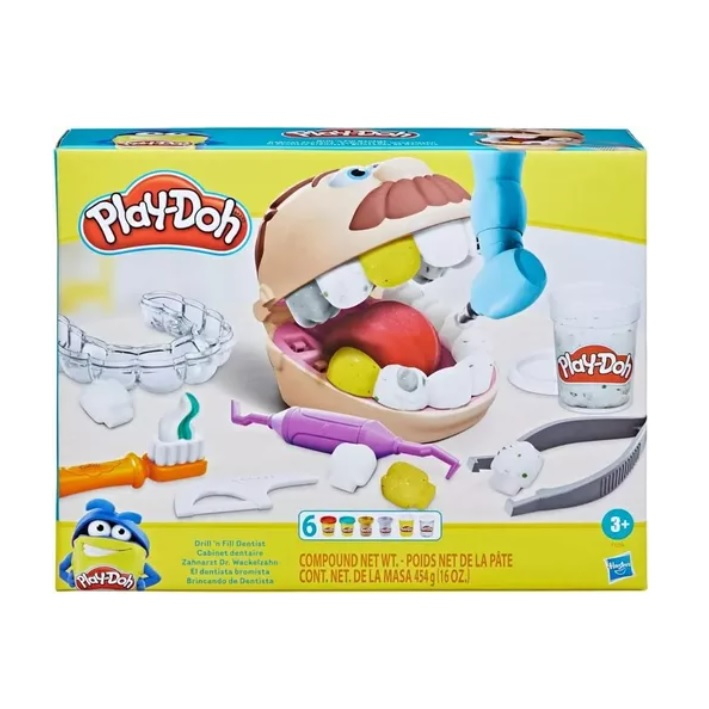 Massinha Play Doh Brincando de Dentista - Hasbro F1259
